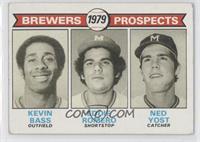 1979 Prospects - Kevin Bass, Eddie Romero, Ned Yost [Good to VG‑…