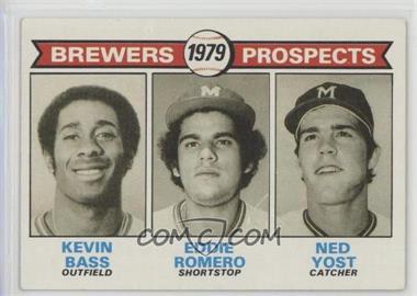 1979 Topps - [Base] #708 - 1979 Prospects - Kevin Bass, Eddie Romero, Ned Yost [Good to VG‑EX]