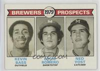 1979 Prospects - Kevin Bass, Eddie Romero, Ned Yost [Good to VG‑…