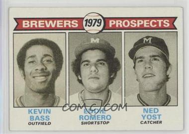 1979 Topps - [Base] #708 - 1979 Prospects - Kevin Bass, Eddie Romero, Ned Yost [Good to VG‑EX]