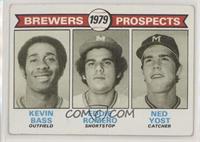 1979 Prospects - Kevin Bass, Eddie Romero, Ned Yost [Good to VG‑…