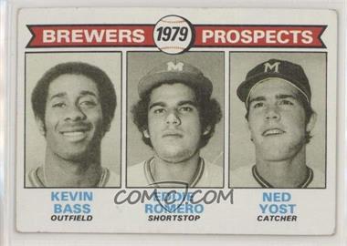 1979 Topps - [Base] #708 - 1979 Prospects - Kevin Bass, Eddie Romero, Ned Yost [Good to VG‑EX]