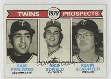 1979 Topps - [Base] #709 - 1979 Prospects - Sam Perlozzo, Rick Sofield, Kevin Stanfield [Poor to Fair]