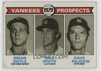 1979 Prospects - Brian Doyle, Mike Heath, Dave Rajsich [Good to VG…