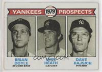 1979 Prospects - Brian Doyle, Mike Heath, Dave Rajsich