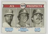 1979 Prospects - Dwayne Murphy, Bruce Robinson, Alan Wirth [Poor to F…