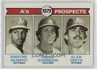 1979 Prospects - Dwayne Murphy, Bruce Robinson, Alan Wirth