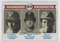 1979 Prospects - Danny Darwin, Pat Putnam, Bill Sample [Good to VG…