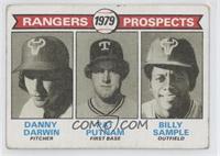 1979 Prospects - Danny Darwin, Pat Putnam, Bill Sample [Good to VG…