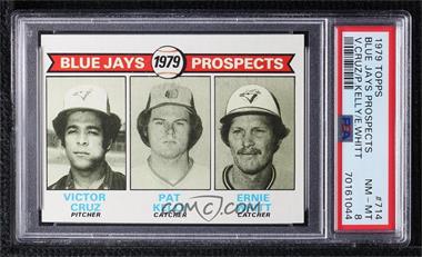 1979 Topps - [Base] #714 - 1979 Prospects - Victor Cruz, Pat Kelly, Ernie Whitt [PSA 8 NM‑MT]