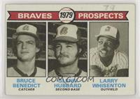 1979 Prospects - Bruce Benedict, Glenn Hubbard, Larry Whisenton [COMC RCR&…