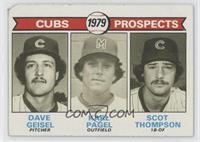 1979 Prospects - Dave Geisel, Karl Pagel, Scot Thompson [Good to VG&#…