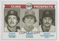 1979 Prospects - Dave Geisel, Karl Pagel, Scot Thompson