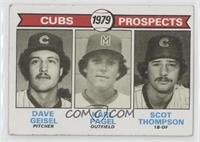 1979 Prospects - Dave Geisel, Karl Pagel, Scot Thompson [Good to VG&#…