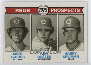 1979 Topps - [Base] #717 - 1979 Prospects - Mike LaCoss, Ron Oester, Harry Spilman