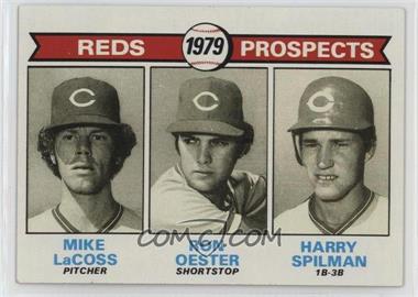 1979 Topps - [Base] #717 - 1979 Prospects - Mike LaCoss, Ron Oester, Harry Spilman