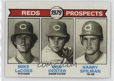 1979 Topps - [Base] #717 - 1979 Prospects - Mike LaCoss, Ron Oester, Harry Spilman