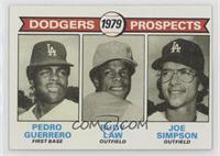 1979 Prospects - Pedro Guerrero, Rudy Law, Joe Simpson [Good to VG…