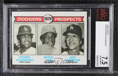 1979 Topps - [Base] #719 - 1979 Prospects - Pedro Guerrero, Rudy Law, Joe Simpson [BVG 7.5 NEAR MINT+]