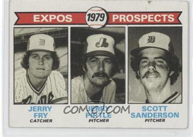 1979 Topps - [Base] #720 - 1979 Prospects - Jerry Fry, Jerry Pirtle, Scott Sanderson [Good to VG‑EX]