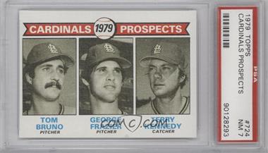 1979 Topps - [Base] #724 - 1979 Prospects - Tom Bruno, George Frazier, Terry Kennedy [PSA 7 NM]