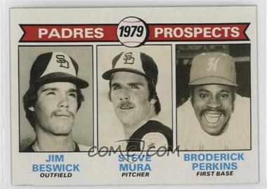 1979 Topps - [Base] #725 - 1979 Prospects - Jim Beswick, Steve Mura, Broderick Perkins