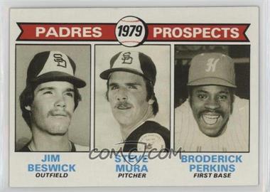 1979 Topps - [Base] #725 - 1979 Prospects - Jim Beswick, Steve Mura, Broderick Perkins