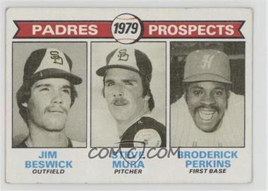 1979 Topps - [Base] #725 - 1979 Prospects - Jim Beswick, Steve Mura, Broderick Perkins [Good to VG‑EX]