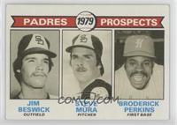 1979 Prospects - Jim Beswick, Steve Mura, Broderick Perkins