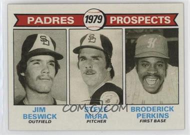 1979 Topps - [Base] #725 - 1979 Prospects - Jim Beswick, Steve Mura, Broderick Perkins