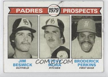1979 Topps - [Base] #725 - 1979 Prospects - Jim Beswick, Steve Mura, Broderick Perkins [Good to VG‑EX]