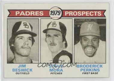 1979 Topps - [Base] #725 - 1979 Prospects - Jim Beswick, Steve Mura, Broderick Perkins [Good to VG‑EX]