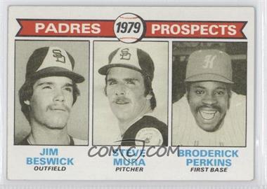 1979 Topps - [Base] #725 - 1979 Prospects - Jim Beswick, Steve Mura, Broderick Perkins [Good to VG‑EX]