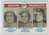 1979 Prospects - Greg Johnston, Joe Strain, John Tamargo [COMC RCR Po…