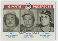 1979 Prospects - Greg Johnston, Joe Strain, John Tamargo [Good to VG&…