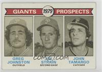 1979 Prospects - Greg Johnston, Joe Strain, John Tamargo [Good to VG&…