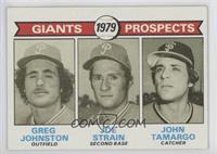 1979 Prospects - Greg Johnston, Joe Strain, John Tamargo