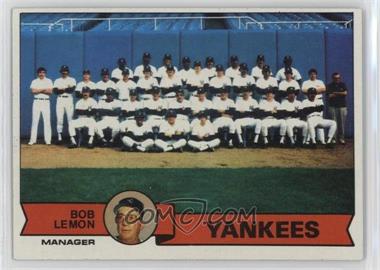 1979 Topps Burger King - Restaurant New York Yankees #1 - New York Yankees Team, Bob Lemon