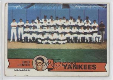 1979 Topps Burger King - Restaurant New York Yankees #1 - New York Yankees Team, Bob Lemon