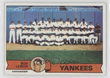 1979 Topps Burger King - Restaurant New York Yankees #1 - New York Yankees Team, Bob Lemon