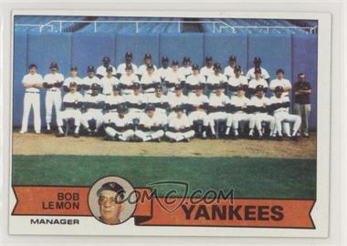 1979 Topps Burger King - Restaurant New York Yankees #1 - New York Yankees Team, Bob Lemon