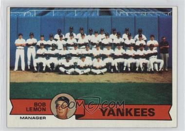 1979 Topps Burger King - Restaurant New York Yankees #1 - New York Yankees Team, Bob Lemon [Good to VG‑EX]