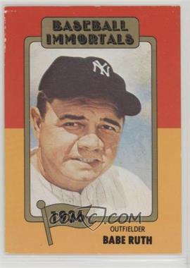 1980-84 SSPC Baseball Immortals 1st Printing - [Base] - MLB Logo #1 - Babe Ruth [Noted]