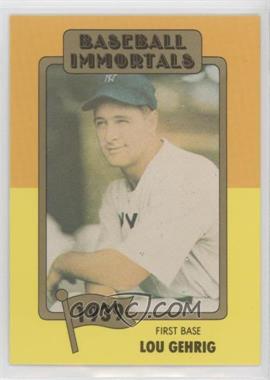 1980-84 SSPC Baseball Immortals 1st Printing - [Base] - MLB Logo #22 - Lou Gehrig