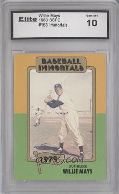 1980-87 SSPC Baseball Immortals - [Base] #168 - Willie Mays [Encased]