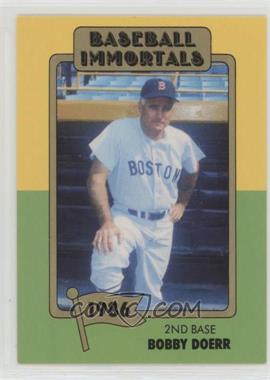1980-87 SSPC Baseball Immortals - [Base] #192.2 - Bobby Doerr (Yellow/Green)