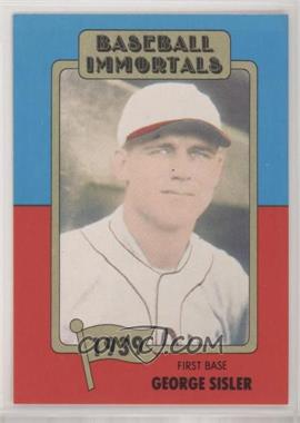 1980-87 SSPC Baseball Immortals - [Base] #25 - George Sisler