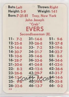 1980 APBA Baseball 1916 Season - [Base] #_JOEV.2 - Johnny Evers [Poor to Fair]