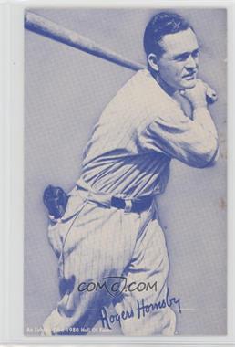 1980 An Exhibit Card Hall of Fame Reprints - [Base] - Cyan White Back #_ROHO - Rogers Hornsby