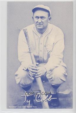 1980 An Exhibit Card Hall of Fame Reprints - [Base] - Cyan White Back #_TYCO - Ty Cobb